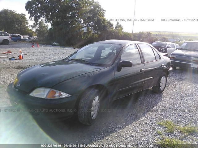 1G1JC524727328690 - 2002 CHEVROLET CAVALIER CNG GREEN photo 2