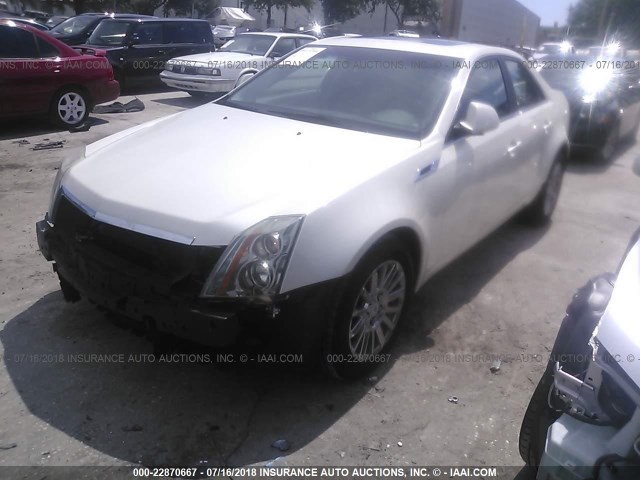 1G6DE5E55D0103315 - 2013 CADILLAC CTS LUXURY COLLECTION WHITE photo 2