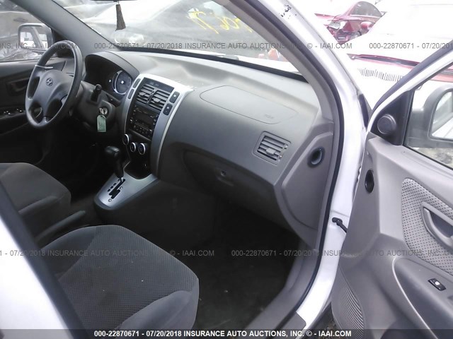 KM8JN72D97U632704 - 2007 HYUNDAI TUCSON SE/LIMITED WHITE photo 5