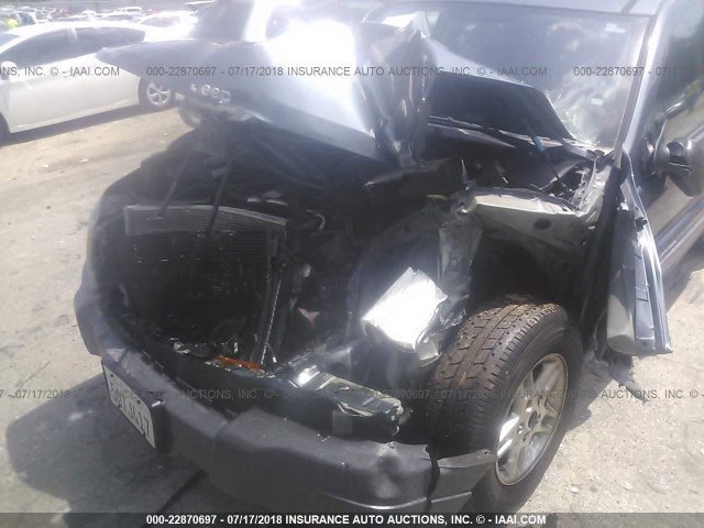 1J4GX48S94C211008 - 2004 JEEP GRAND CHEROKEE LAREDO/COLUMBIA/FREEDOM 蓝色 照片 6