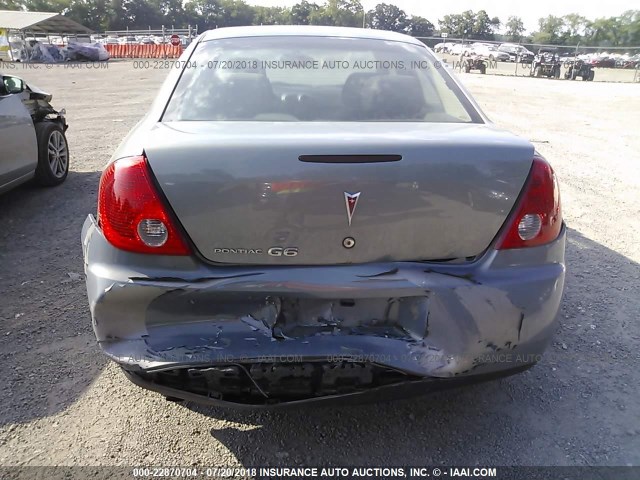 1G2ZF57B384196180 - 2008 PONTIAC G6 VALUE LEADER/BASE Light Blue photo 6