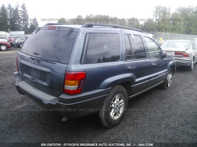 1J4GX48S84C150282 - 2004 JEEP GRAND CHEROKEE LAREDO/COLUMBIA/FREEDOM 青色 照片 4