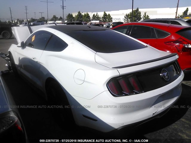 1FA6P8TH1F5319091 - 2015 FORD MUSTANG WHITE photo 3