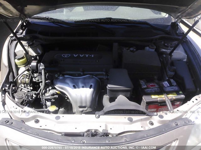 4T1BE46K39U804059 - 2009 TOYOTA CAMRY SE/LE/XLE ოქროსფერი ფოტო 10
