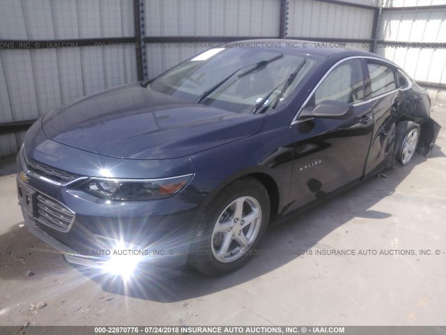 1G1ZB5ST5GF316256 - 2016 CHEVROLET MALIBU LS Mavi foto 2