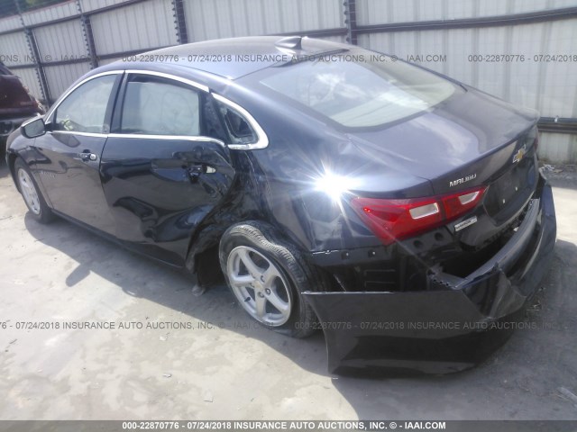 1G1ZB5ST5GF316256 - 2016 CHEVROLET MALIBU LS Mavi foto 3