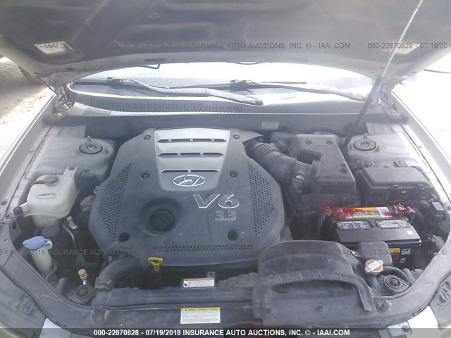 5NPEU46F66H082406 - 2006 HYUNDAI SONATA GLS/LX BLUE photo 10