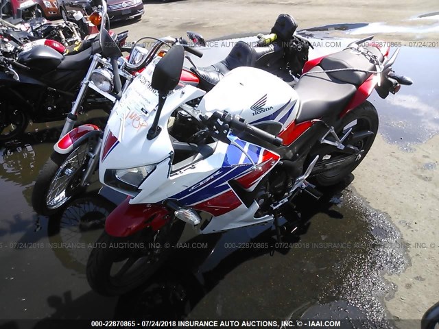 MLHNC5108F5100736 - 2015 HONDA CBR300 R WHITE photo 2