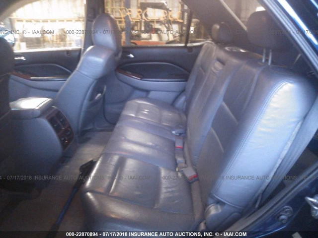 2HNYD18914H523930 - 2004 ACURA MDX TOURING BLUE photo 8