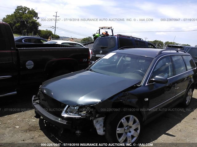 WVWWH63B23E005386 - 2003 VOLKSWAGEN PASSAT GLX Light Blue photo 2