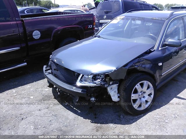 WVWWH63B23E005386 - 2003 VOLKSWAGEN PASSAT GLX Light Blue photo 6
