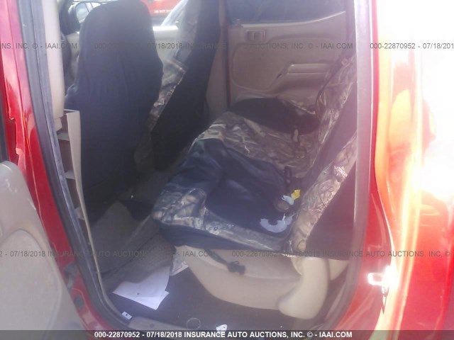 5TEGN92N24Z421284 - 2004 TOYOTA TACOMA DOUBLE CAB PRERUNNER RED photo 8