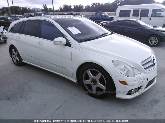 4JGCB75E66A012835 - 2006 MERCEDES-BENZ R 500 WHITE photo 1