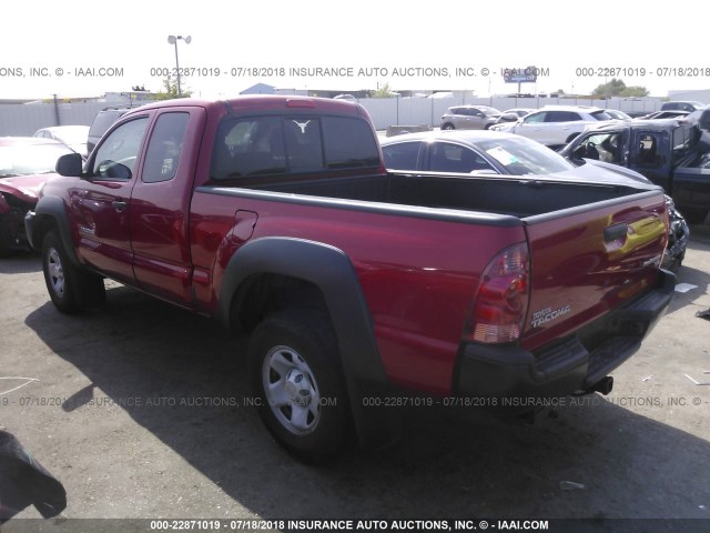 5TFTU4GN9FX078027 - 2015 TOYOTA TACOMA PRERUNNER ACCESS CAB RED photo 3