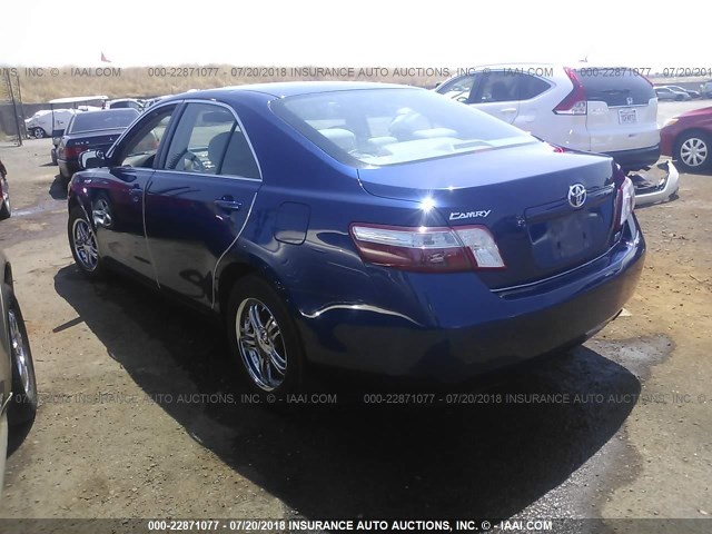 JTNBB46K673001645 - 2007 TOYOTA CAMRY NEW GENERAT HYBRID BLUE photo 3