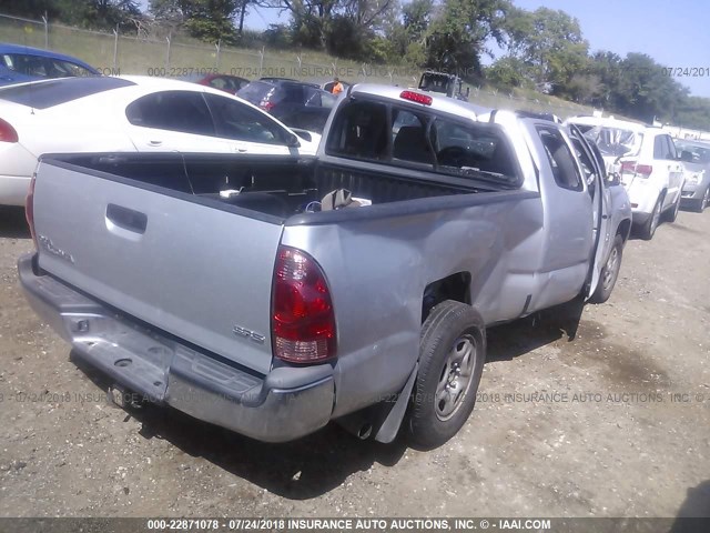 5TETX22N37Z402599 - 2007 TOYOTA TACOMA ACCESS CAB Silber Foto 4