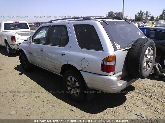 4S6CM58WXX4400161 - 1999 HONDA PASSPORT EX/LX 银色 照片 3