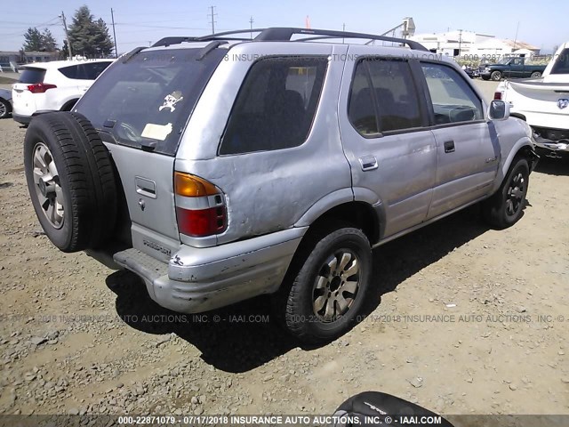 4S6CM58WXX4400161 - 1999 HONDA PASSPORT EX/LX 银色 照片 4