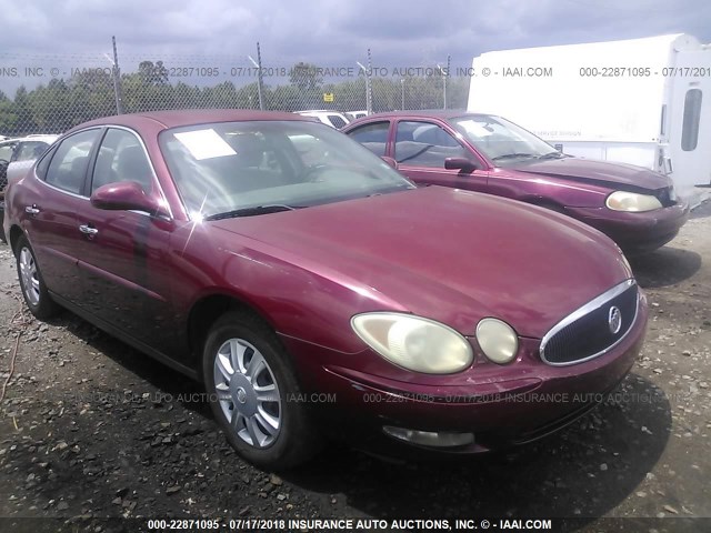 2G4WC532X51332790 - 2005 BUICK LACROSSE CX BURGUNDY photo 1