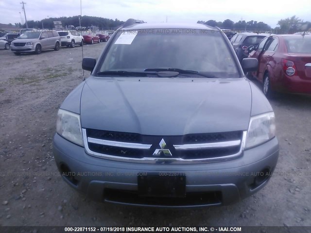 4A4MN21S77E070387 - 2007 MITSUBISHI ENDEAVOR LS GRAY photo 6