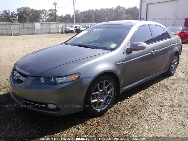 19UUA76588A023169 - 2008 ACURA TL TYPE S GRAY photo 2