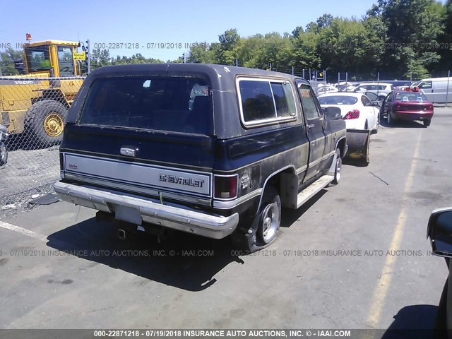 1G8EK18H5FF110980 - 1985 CHEVROLET BLAZER K10 BLACK photo 4