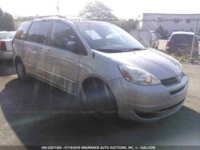 5TDZA23C54S175630 - 2004 TOYOTA SIENNA CE/LE SILVER photo 1