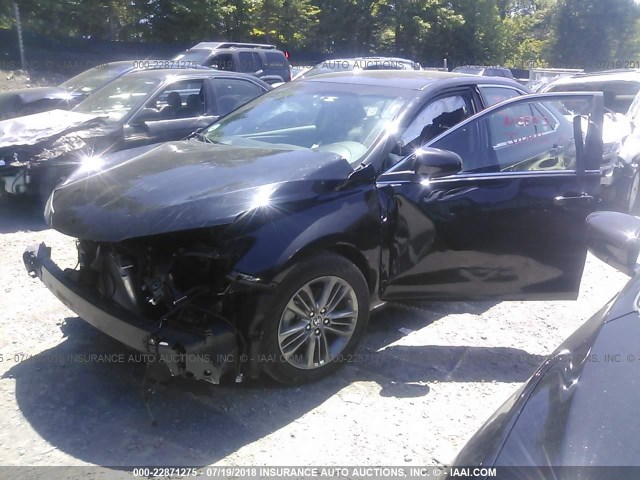 4T1BF1FK0HU299172 - 2017 TOYOTA CAMRY LE/XLE/SE/XSE BLACK photo 2