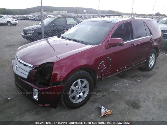 1GYEE437490153110 - 2009 CADILLAC SRX RED photo 2