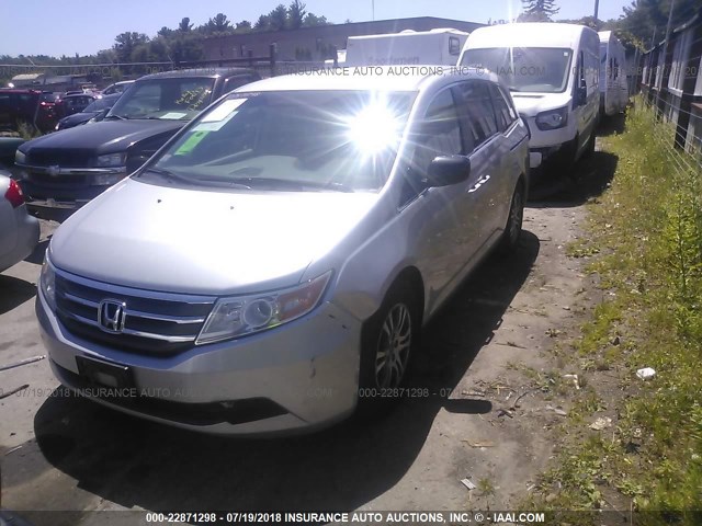 5FNRL5H47CB013577 - 2012 HONDA ODYSSEY EX SILVER photo 2