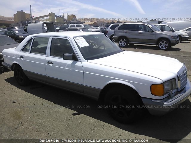 WDBCA25D7JA369742 - 1988 MERCEDES-BENZ 300 SEL WHITE photo 1