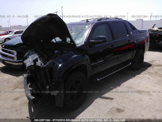 3GNTKFE79DG325304 - 2013 CHEVROLET AVALANCHE LT BLACK photo 2