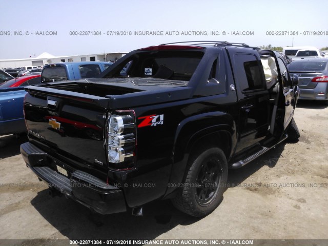 3GNTKFE79DG325304 - 2013 CHEVROLET AVALANCHE LT BLACK photo 4