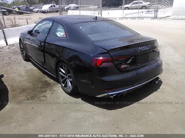 WAUP4AF55JA022743 - 2018 AUDI S5 PREMIUM PLUS 黑色 照片 3