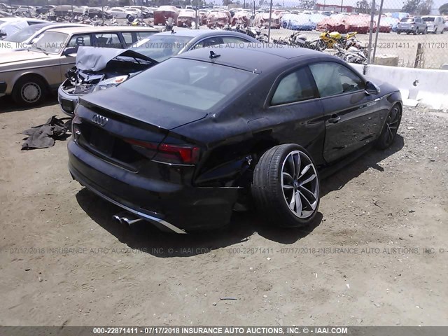 WAUP4AF55JA022743 - 2018 AUDI S5 PREMIUM PLUS 黑色 照片 4