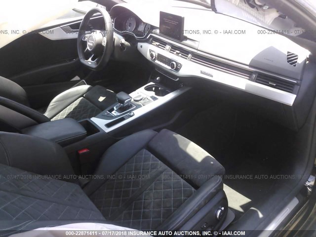 WAUP4AF55JA022743 - 2018 AUDI S5 PREMIUM PLUS 黑色 照片 5