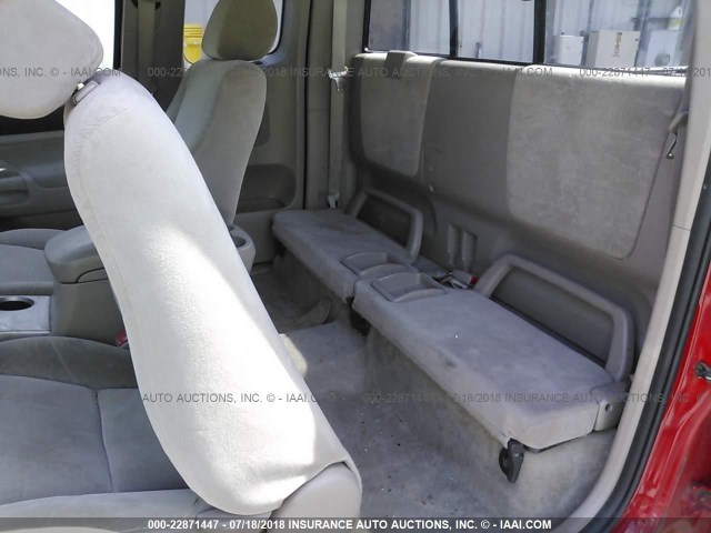 5TEUU42N35Z031370 - 2005 TOYOTA TACOMA ACCESS CAB Կարմիր լուսանկար 8