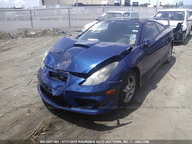 JTDDY32T730066357 - 2003 TOYOTA CELICA GT-S BLUE photo 2