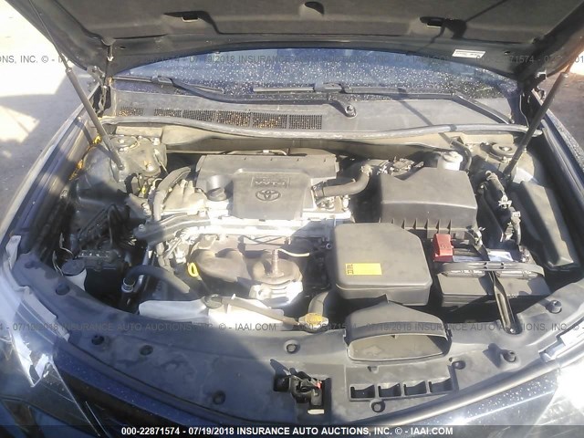 4T1BF1FK6CU174136 - 2012 TOYOTA CAMRY SE/LE/XLE BLUE photo 10