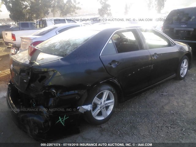 4T1BF1FK6CU174136 - 2012 TOYOTA CAMRY SE/LE/XLE BLUE photo 4