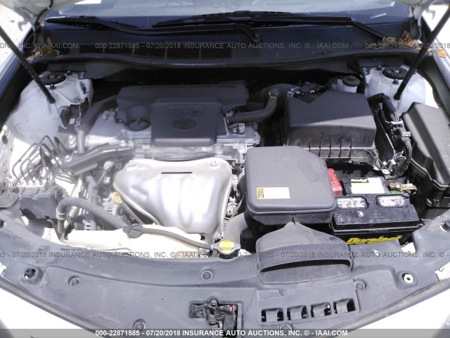 4T1BF1FK5CU632149 - 2012 TOYOTA CAMRY SE/LE/XLE WHITE photo 10