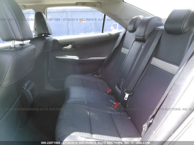 4T1BF1FK5CU632149 - 2012 TOYOTA CAMRY SE/LE/XLE WHITE photo 8