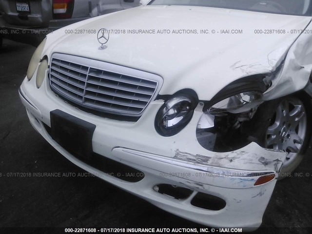 WDBUF56J16A764387 - 2006 MERCEDES-BENZ E 350 白色 照片 6
