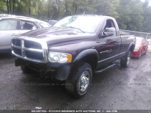 3D7KU26D04G278794 - 2004 DODGE RAM 2500 ST/SLT 勃艮第红 照片 2