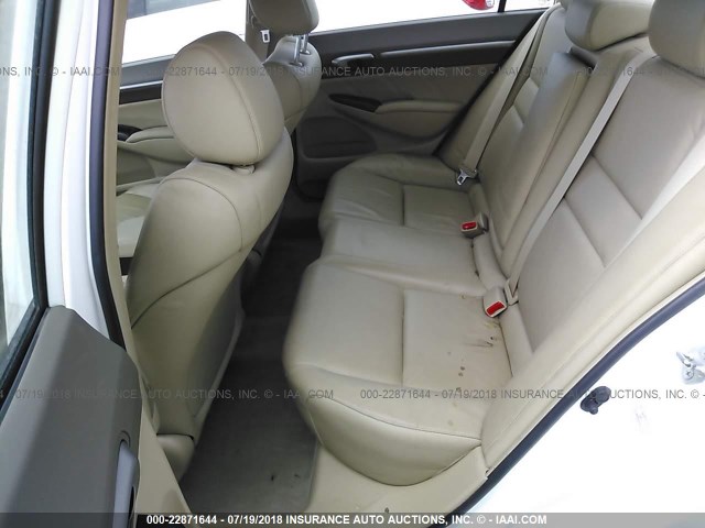 1HGFA15928L027555 - 2008 HONDA CIVIC EXL 白色 照片 8