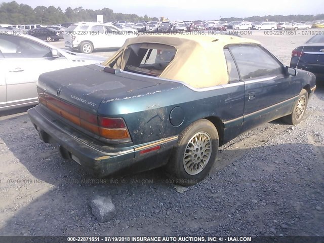 1C3XU453XPF646462 - 1993 CHRYSLER LEBARON GREEN photo 4