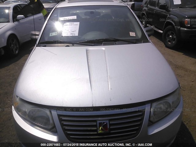 1G8AL58B46Z187224 - 2006 SATURN ION LEVEL 3 SILVER photo 6
