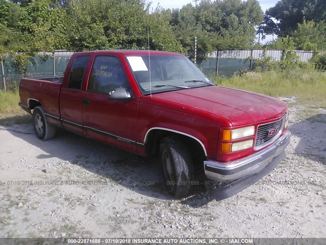 1GTEC19R3XR516055 - 1999 GMC SIERRA C1500 RED photo 1