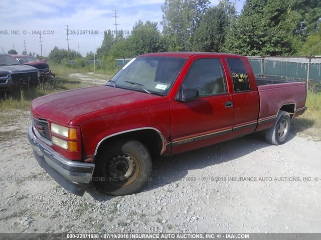 1GTEC19R3XR516055 - 1999 GMC SIERRA C1500 RED photo 2