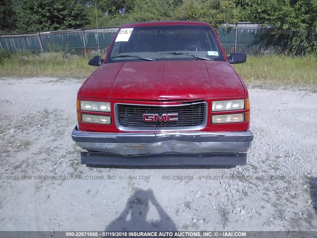 1GTEC19R3XR516055 - 1999 GMC SIERRA C1500 RED photo 6